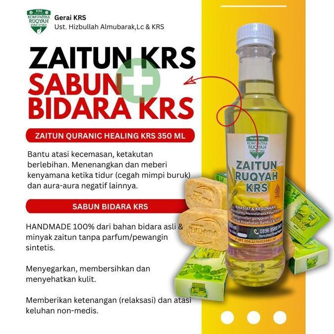 Grosir Krs Paket Minyak Zaitun Quranic Healing 350Ml & Sabun Bidara Praktis Tinggal Pakai Alami & Be