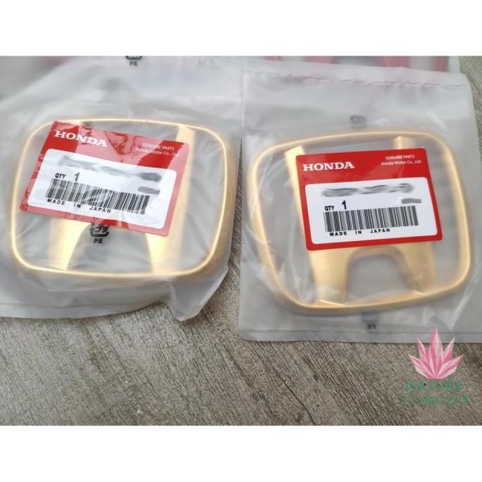 Honda Brv Civic Hrv Jazz Freed Oddysey  Emblem Gold Ori Jpn Depan Emas Best Quality