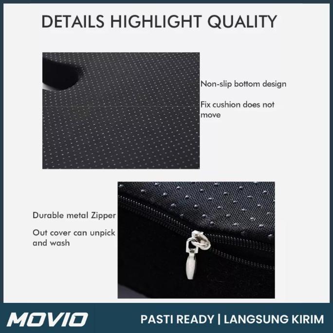 Movios Bantal Duduk Memory Foam - Bantal Kursi Sofa / Bantal Alas Duduk