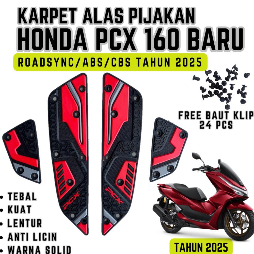 PIJAKAN ALAS KARPET PCX 160 ROADSYNC ABS CBS TAHUN 2025 | AKSESORIS PCX 160 | VARIASI PCX 160