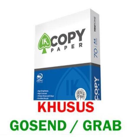 Lansungkirim- Kertas Hvs A4 70 Gram Ik Copy Paper Kertas Fotocopy (Khusus Grab Dan Gojek)
