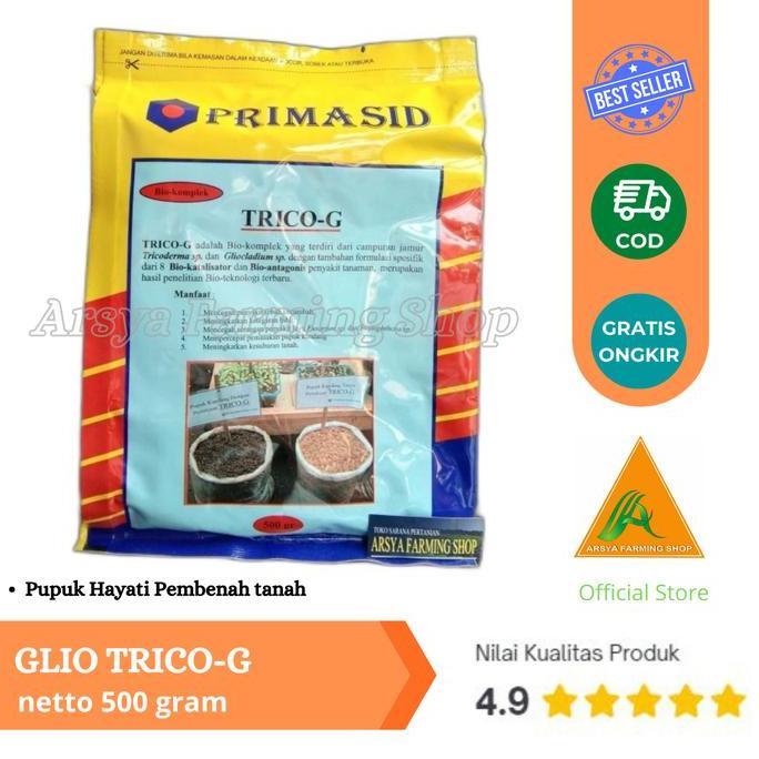 Tmn- Primasid Glio Trico-G 500 Gram Fungisida Biologis Organik Bio-Komplek Jamur Tricoderma & Gliocl