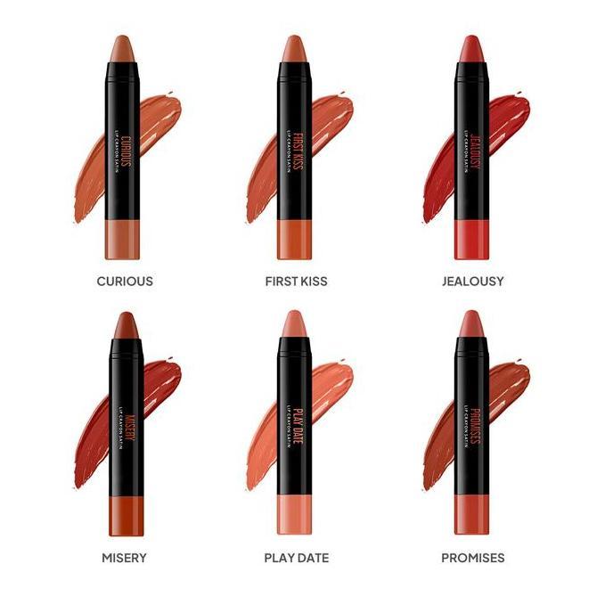 Lansungkirim- Implora Lip Velvet + Lip Crayon Satin | Paket Lipstik Ombre