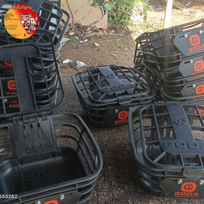 keranjang sepeda listrik goda, (bahan plastik) GM