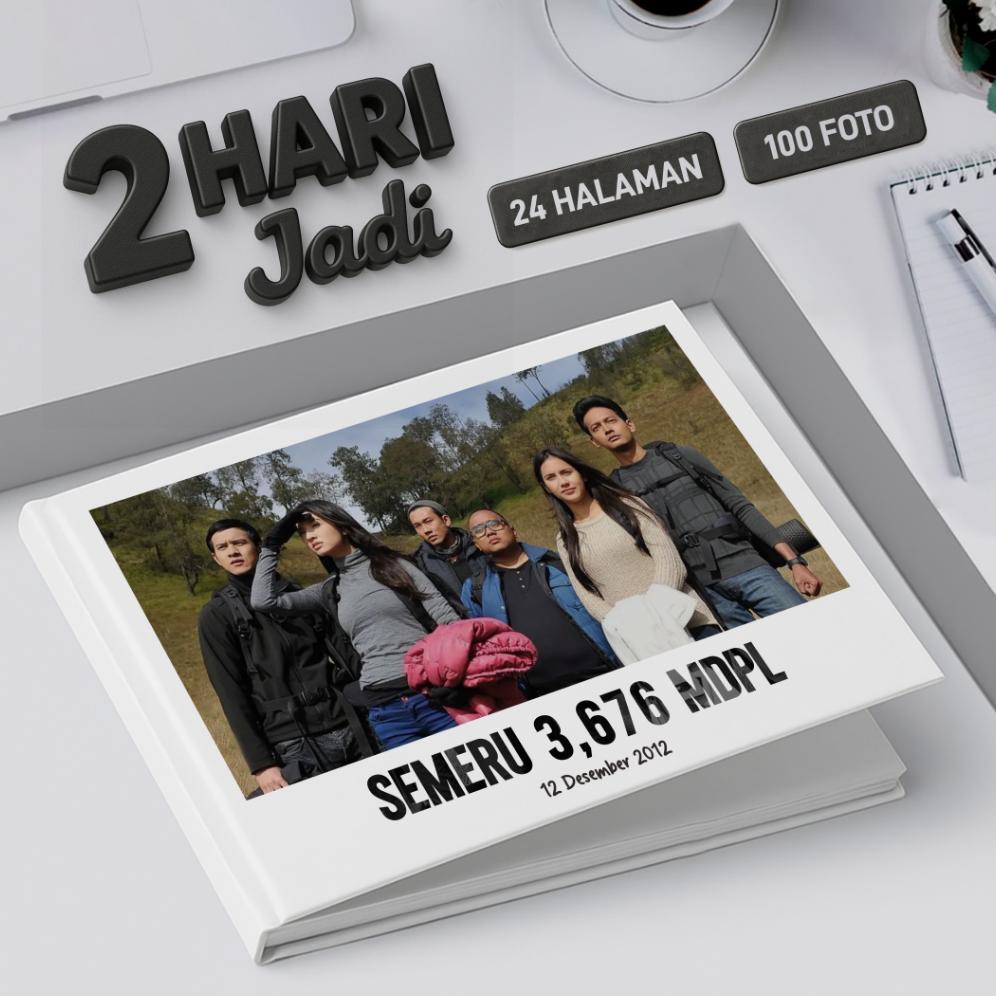 [GRY] CUSTOM PHOTOBOOK / HARDCOVER /  VACATION / WEDDING / HIKING / 24 HALAMAN / 100 FOTO