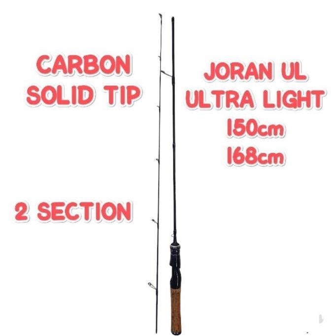 Joran UL ultralight ringan udang micro fishing Solid Tip