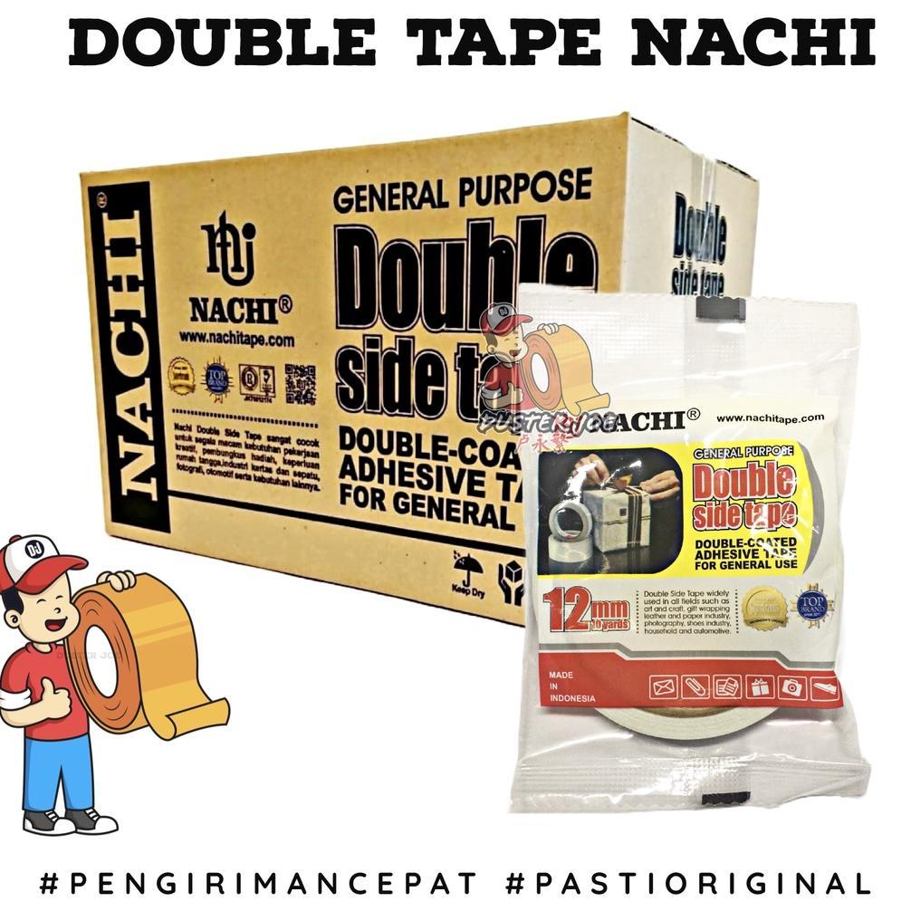 [SR] [PER 1 DUS] Double Tape Nachi 12mm 1/2inch 10 YARD (1 DUS ISI 160 ROL)