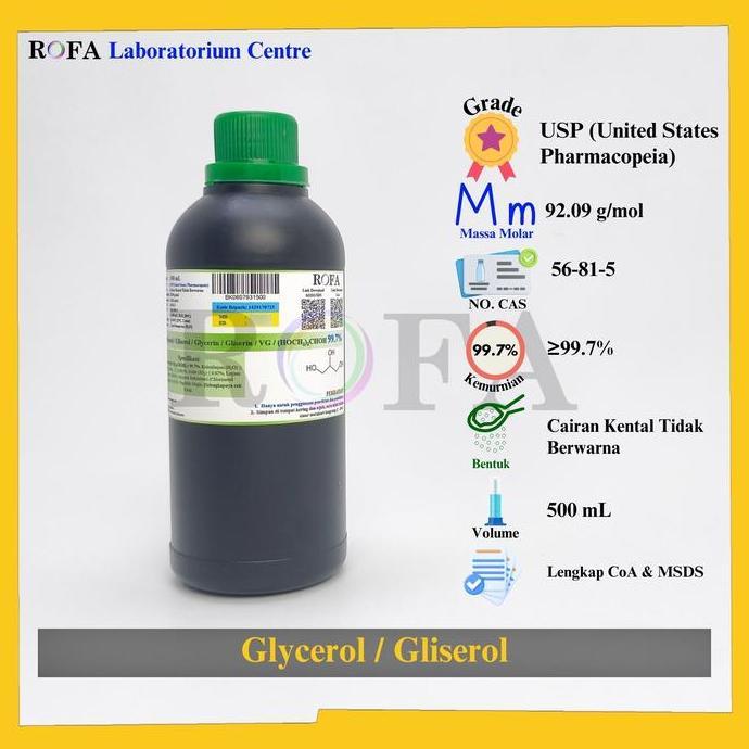 Tmn- Glycerol / Gliserol / Glycerin / Gliserin / Vg / Vegetable Glycerin / (Hoch2)2Choh Usp 99.7% 50