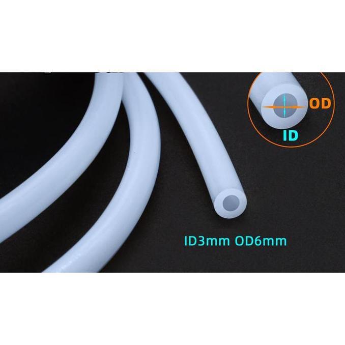 PTFE TEFLON 3x6 mm Bahan rok paser ikan 6mm 6.3mm