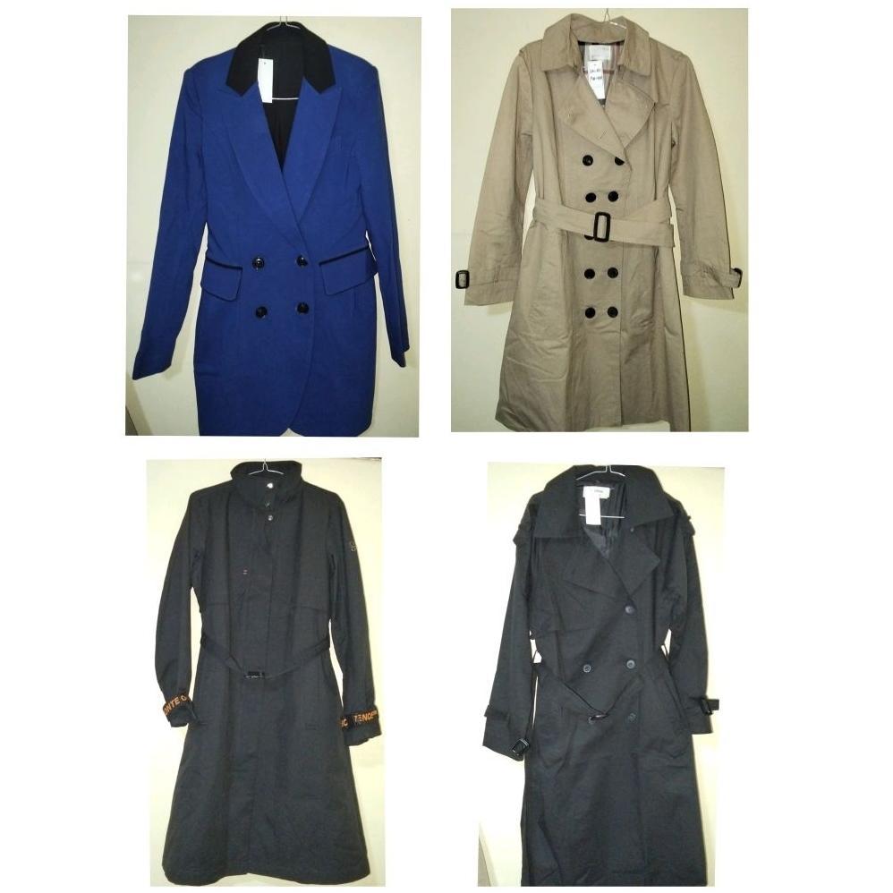 DISKON Long Coat Pria/Wanita Katun Wol Korean