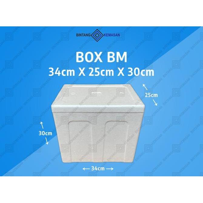 Box Styrofoam BM 34 x 25 x 30cm