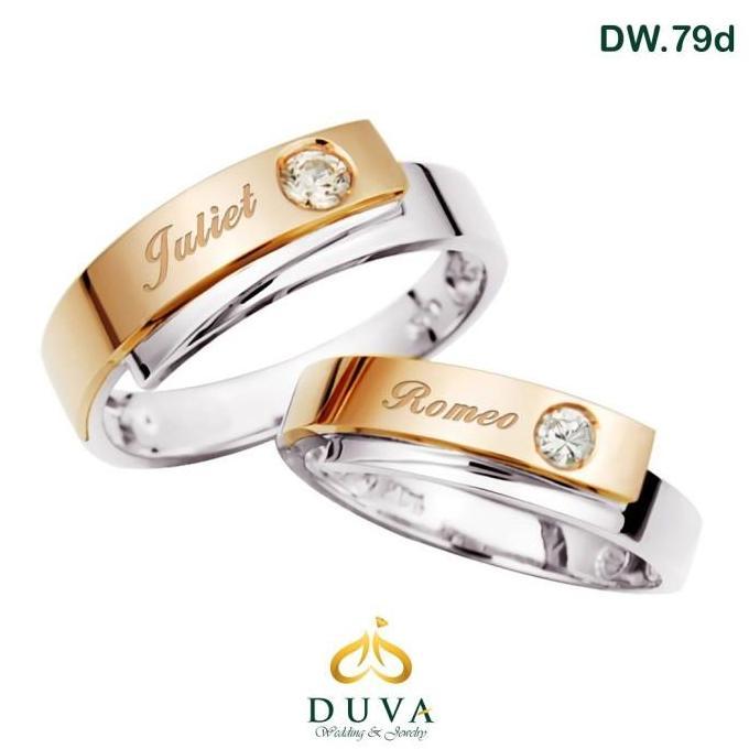Cincin Kawin Nikah Tunangan Perak Couple DW.79d