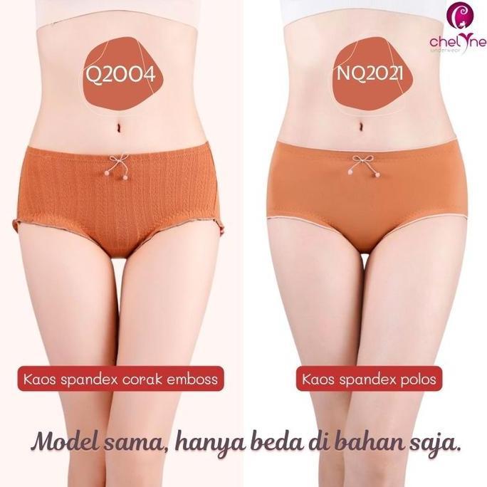 Chelyne CD Wanita Q2004 Bahan Kaos Spandex - Paha Neci