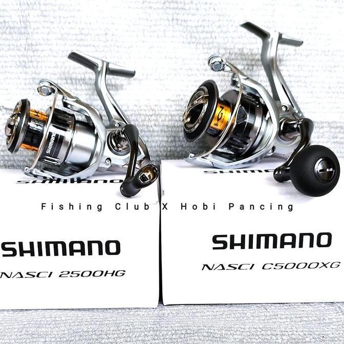 Reel Shimano Nasci 2021 500 1000 2500 C3000 4000 XG C5000 Power Handle