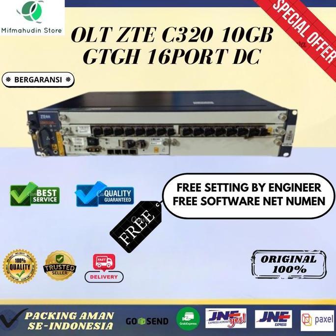 TERBARU - OLT ZTE C320 10GB GTGH 16PORT DC