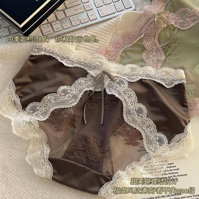 Celana Dalam Wanita Satin Renda Lembut Cantik Nyaman 143