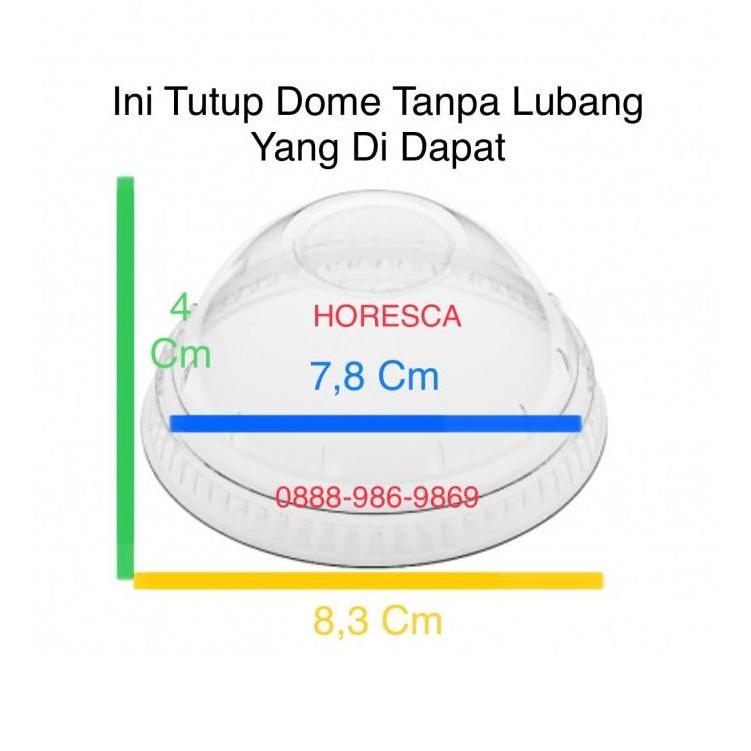 Cup Puding / Snack Cup SIP 180 ML + Tutup Dome Tanpa Lubang @50 Pcs