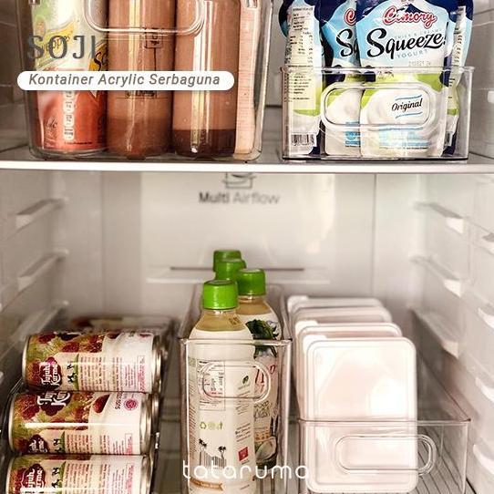 SOJI - Tempat Penyimpanan Makanan Kontainer Box Kulkas Akrilik
