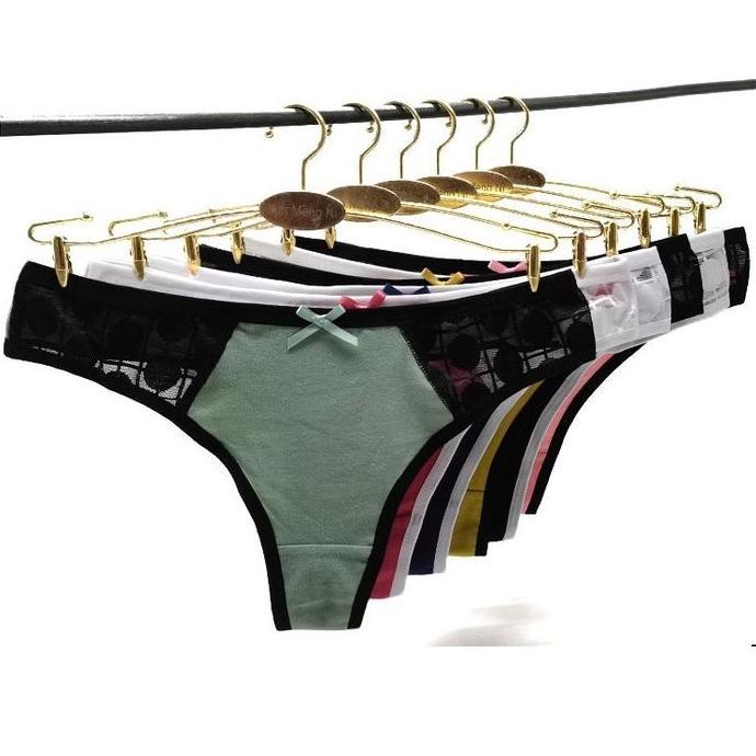 CELANA DALAM WANITA - CD / THONG WANITA Y PREMIUM IMPORT BAHAN 95 % KATUN RENDA PINGGANG LUCU 87450