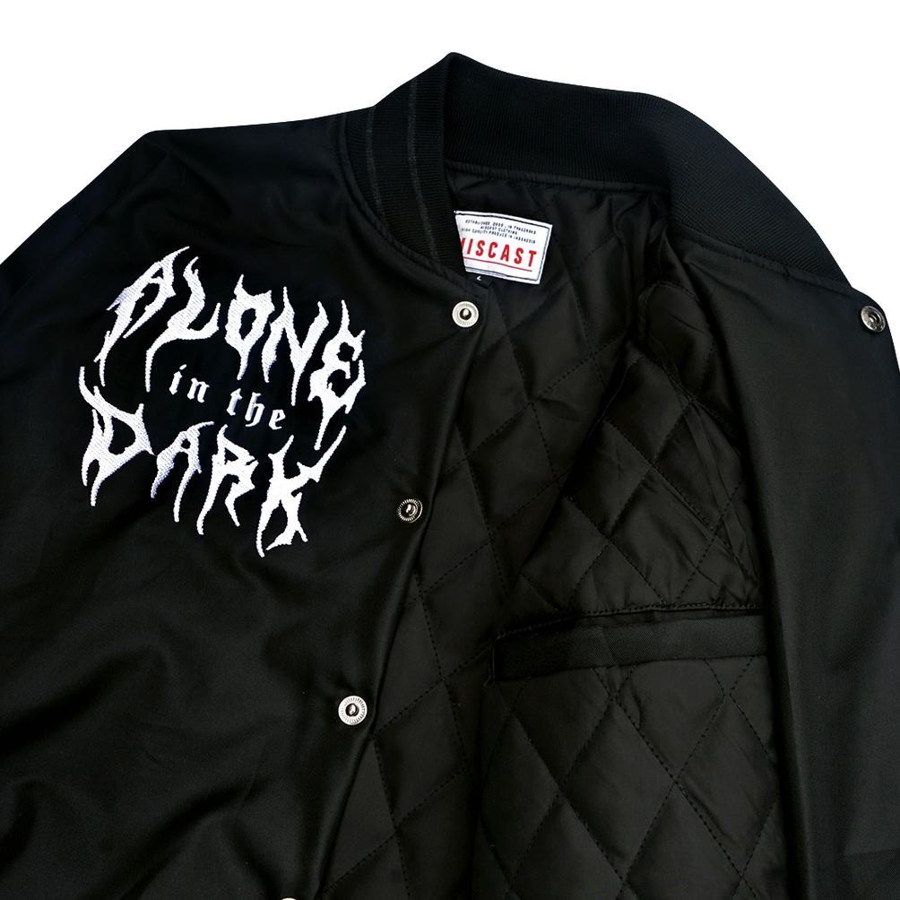 premium miscast varsity jaket vintage medusa hitam
