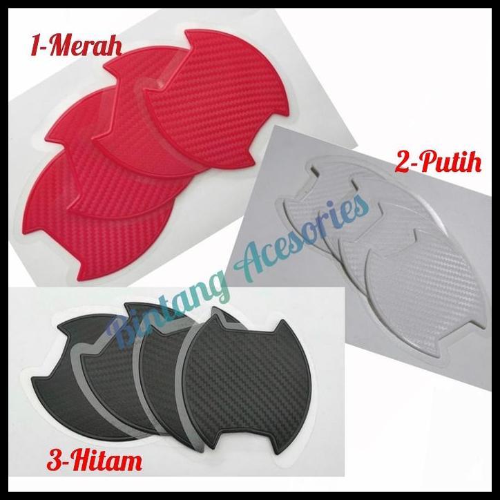 TERMURAH PELINDUNG GAGANG PINTU MOBIL HONDA JAZZ 2016 2021CARBON ORIGINAL 