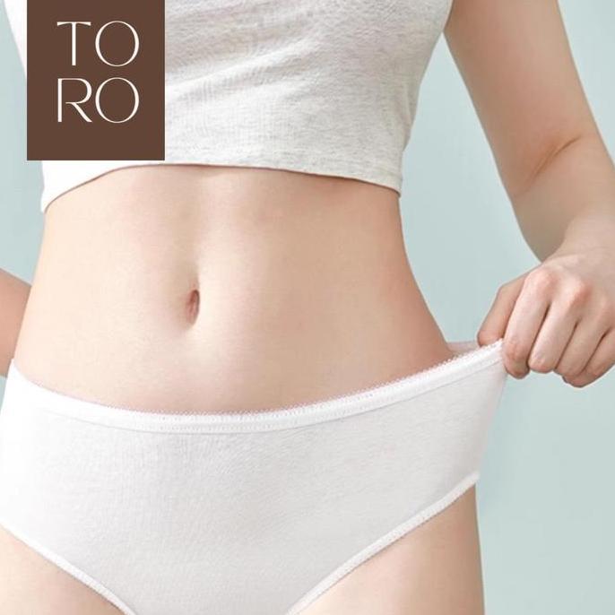 TORO - [ ISI 5 PCS ] CELANA DALAM SEKALI PAKAI WANITA ISI 5 PCS | CELANA DALAM DISPOSABLE