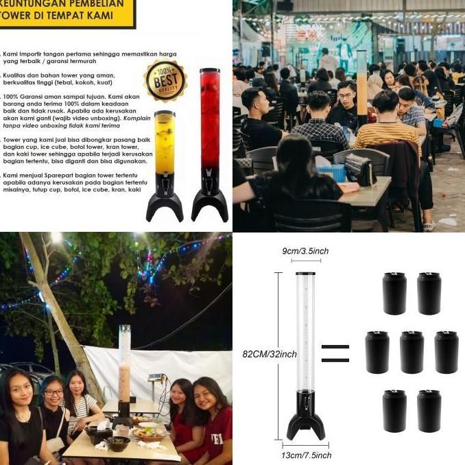 Beer Tower 3 Liter / Tower Drink / Botol Tower / Minuman Kekinian