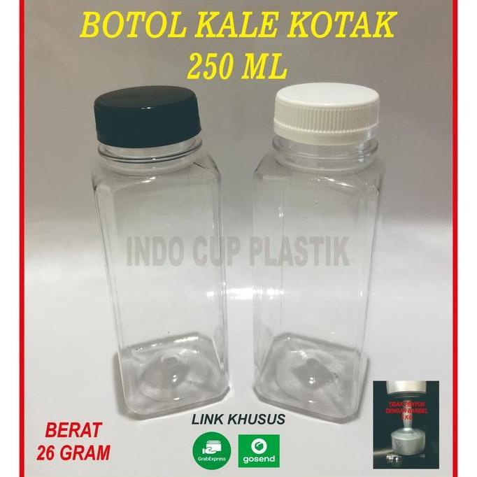 Botol Kale Kotak 250 ml Tebal (26gr)