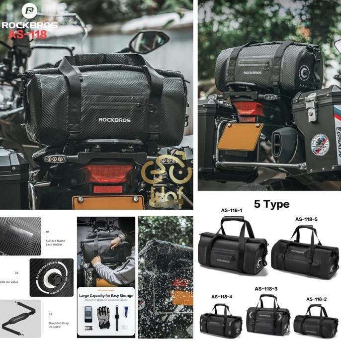 ROCKBROS AS-118 Tas Sepeda Motor Touring Bagasi 20-60L Pannier Bag