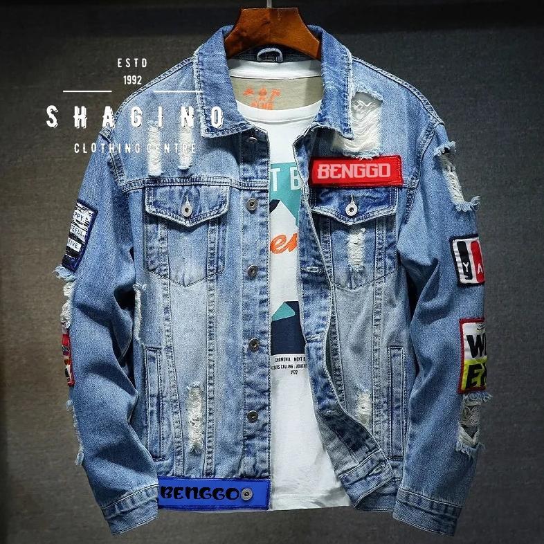 FLASH SALE SHAGINO | JAKET JEANS TERBARU / JAKET JEANS PRIA / JAKET JEANS PRIA ORIGINAL / JAKET JEAN