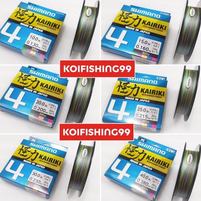 SENAR PE SHIMANO KAIRIKI X4 300M