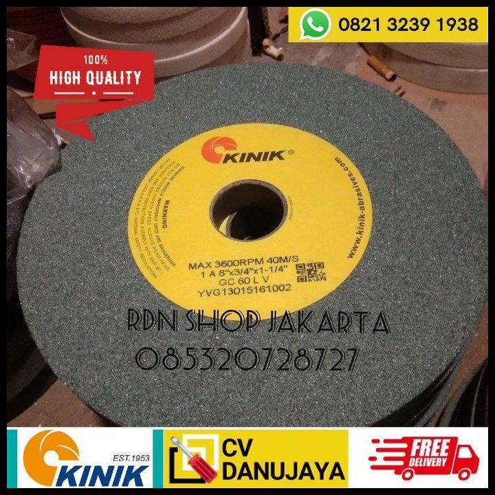 GRATIS ONGKIR BATU GERINDA 8 INCH KINIK 8 X 3/4 X 1-1/4 INCH BATU GURINDA DUDUK 8 IN 