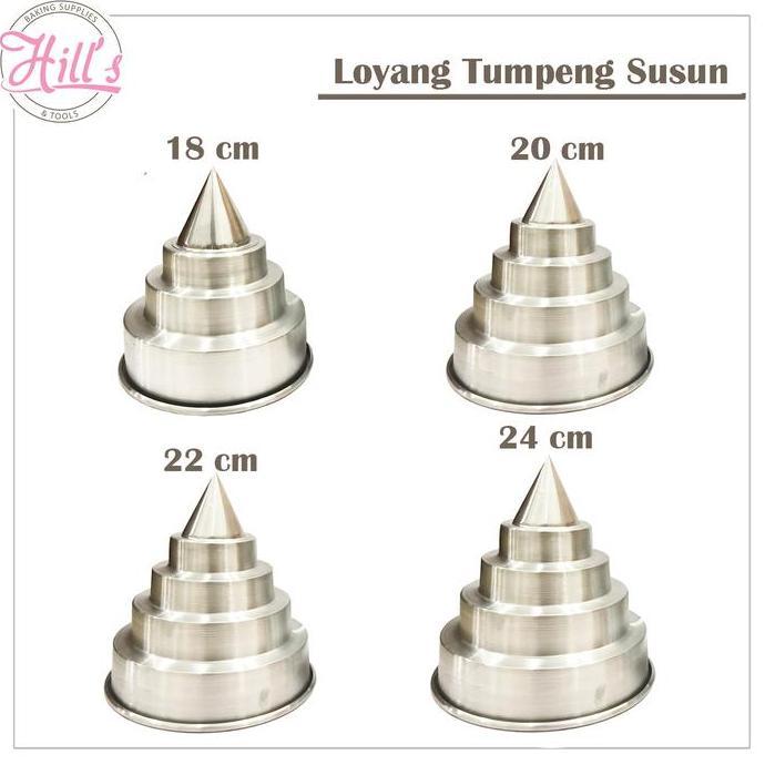 LOYANG TUMPENG SUSUN / CETAKAN TUMPENG SUSUN 18 CM 20 CM 22 CM