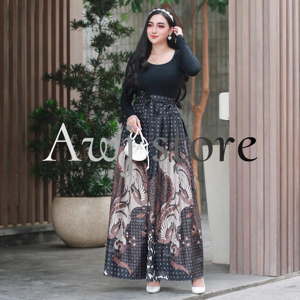 Promo Rok Batik Panjang Wanita Premium Bahan Katun Halus Model Payung