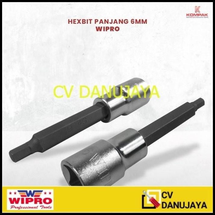 DISKON WIPRO MATA SOK L 6 MM PANJANG - HEX BIT SOCKET KUNCI WIPRO 
