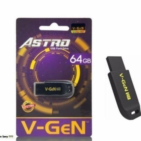 DE6 - Flashdisk Vgen Astro 100% Original Garansi Resmi 128GB-64GB-32GB-16GB-8GB USB Flash Drive V-Ge