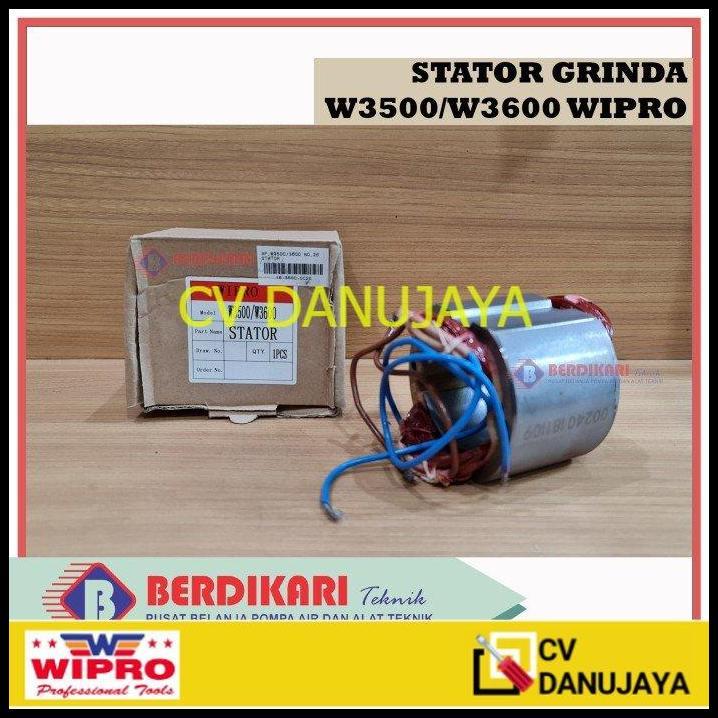 TERLARIS STATOR GULUNGAN LILITAN RUMAH ARMATURE WIPRO GERINDA W3600 W 3600 