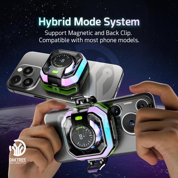 DR346 - Oaktree Funcooler JS86 Ai Fan Cooler Radiator Pendingin HP Cooling Fan Gaming