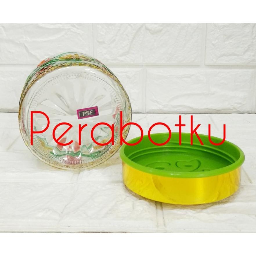 Toples Kaca Set 5 Pcs + Keranjang PSF - IVY / Toples Kue Kering Lebaran
