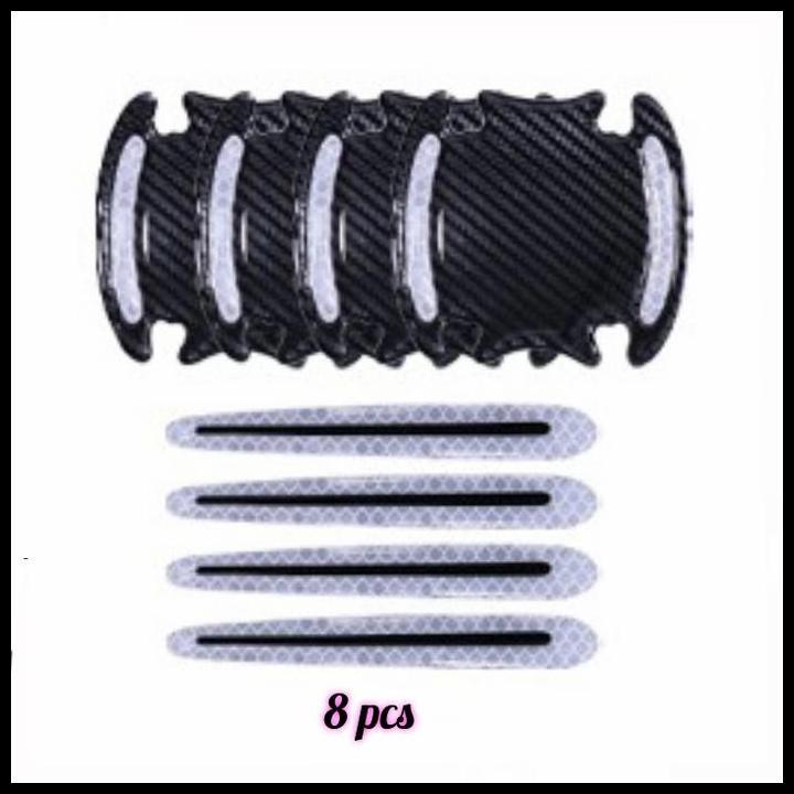 TERMURAH PAKET OUTER HANDLE MOBIL CIVIC TURBO STIKER REFLEKTIF CARBON