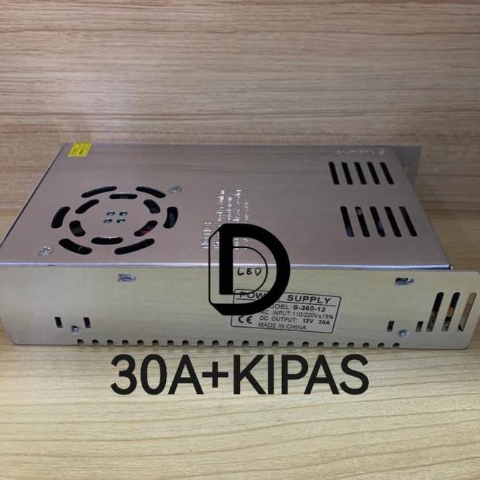 Power Supply 30A 12V Kipas / Trafo 30A 12v / Adaptor 30A 12v Kipas