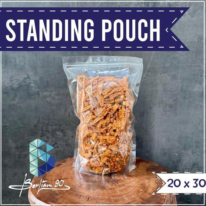 Plastik Standing Pouch 20X30 Cm Plastik Snack Plastik Klip Berdiri Zipper