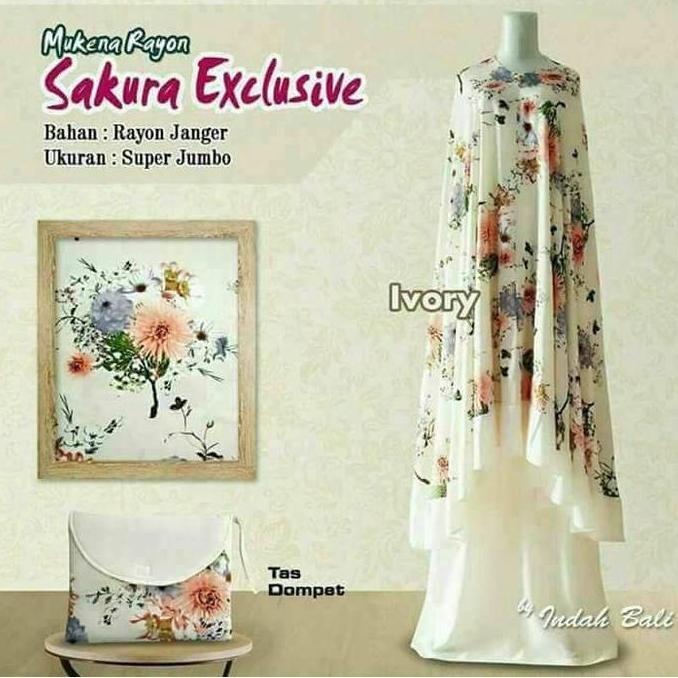 Mukena Bali jumbo / mukena katun adem / premium sakura exclusive