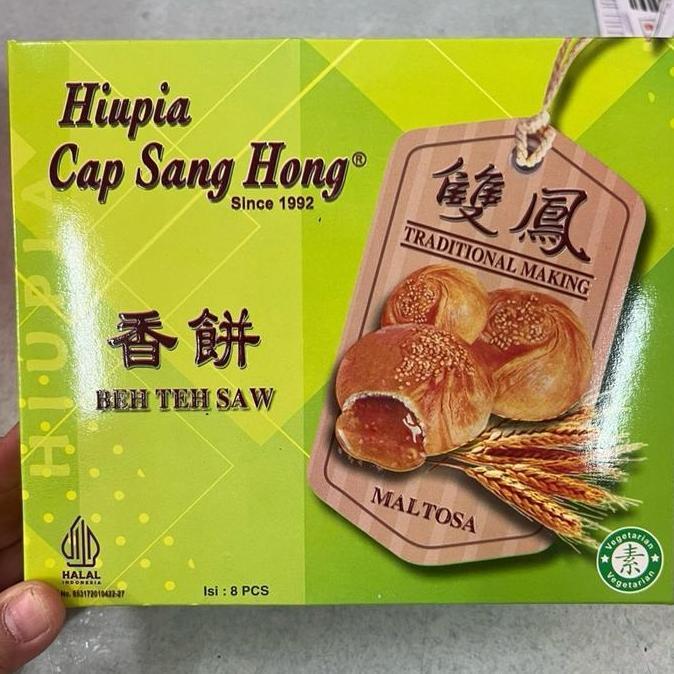 Fooding- Pia Cap Sang Hong Tausa Pia Phong Pia Hiu Pia Isi 8 Pcs Vegetarian