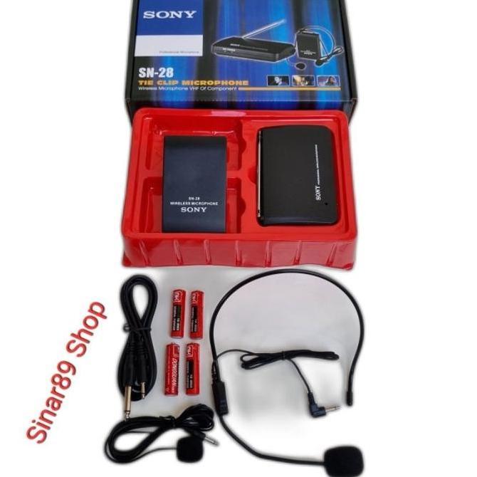 Allthebest- Mic Bando Mic Jepit CLIP ON wireless Sony SN-28