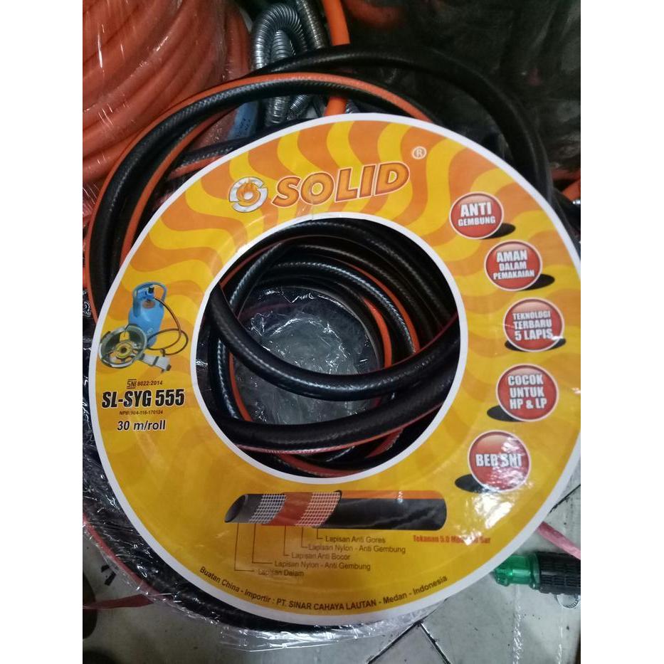 (Termurah) Selang Gas Merk Solid / Selang Gas Lpg Merek Solid Bestseller