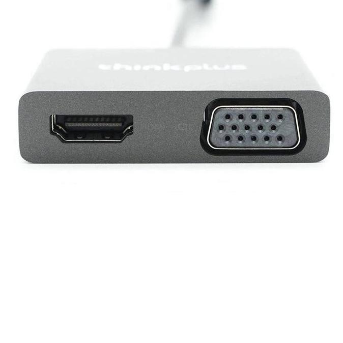 Lenovo Thinkplus Adapter Converter Usb Type C To Vga Hdmi Usb Port 4K