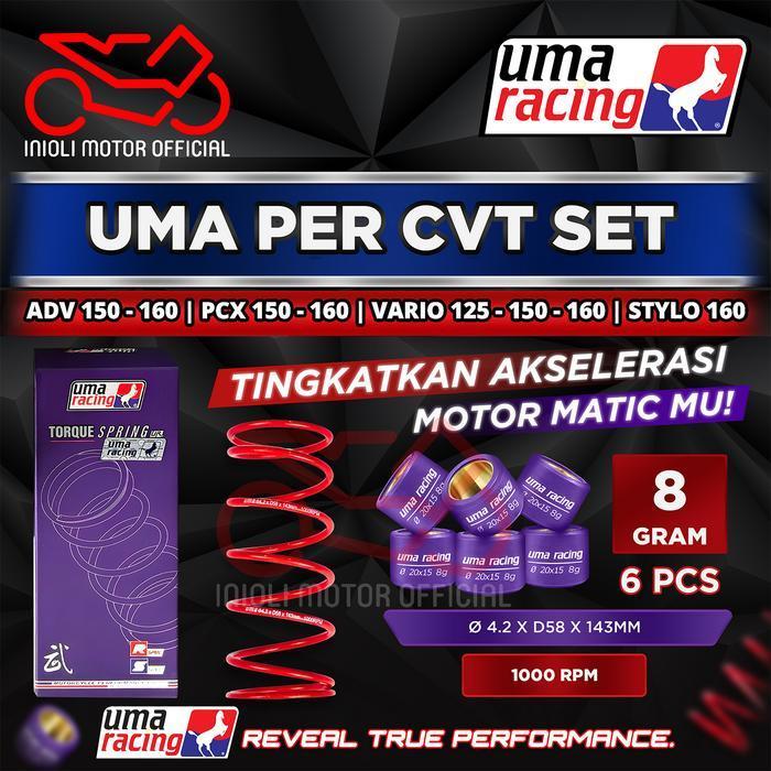 PER CVT UMA RACING PAKET ROLLER ADV 150 160 PCX 150 160 VARIO 125 FI VARIO 125 150 160 ESP STYLO 160
