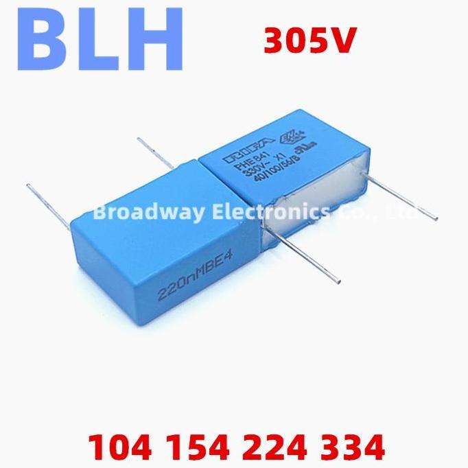 5PCS Safety capacitor X2 305V 305VAC P10 P15 0.1UF 100NF 104 0.15UF 150NF 154 0.22UF 220NF 224 0.33U