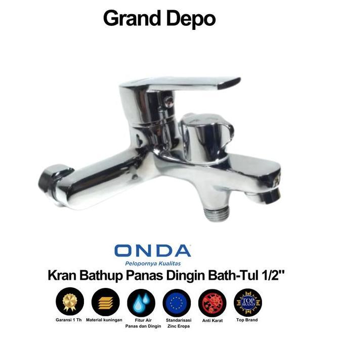 Gasajaya- Kran Shower Mixer Air Panas Dingin Bath Tul 1/2" Onda / Kran Shower Mixer Onda / Kran Air 
